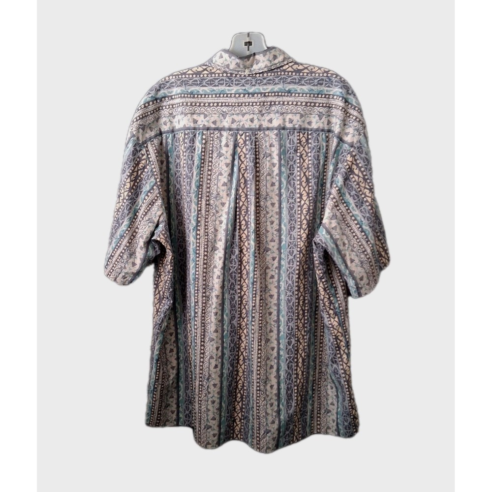 Vintage Tori Richard Men's XL Reverse Print All Over Hawaiian Popover Shirt - Picture 4 of 13